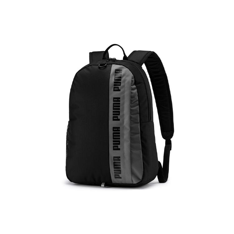 

New PUMA Polyester Backpack Regular Men s Black Gray 076622-01 30.0*14.0*43.9CM