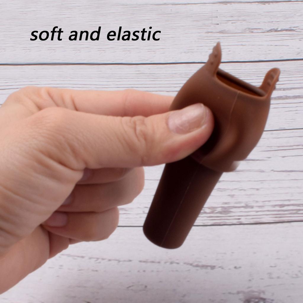 Pack of 8 Double Seal Silicone Wine Bottle Stoppers Feature Easy Pull Handle Wine Corks for Secure Preservations