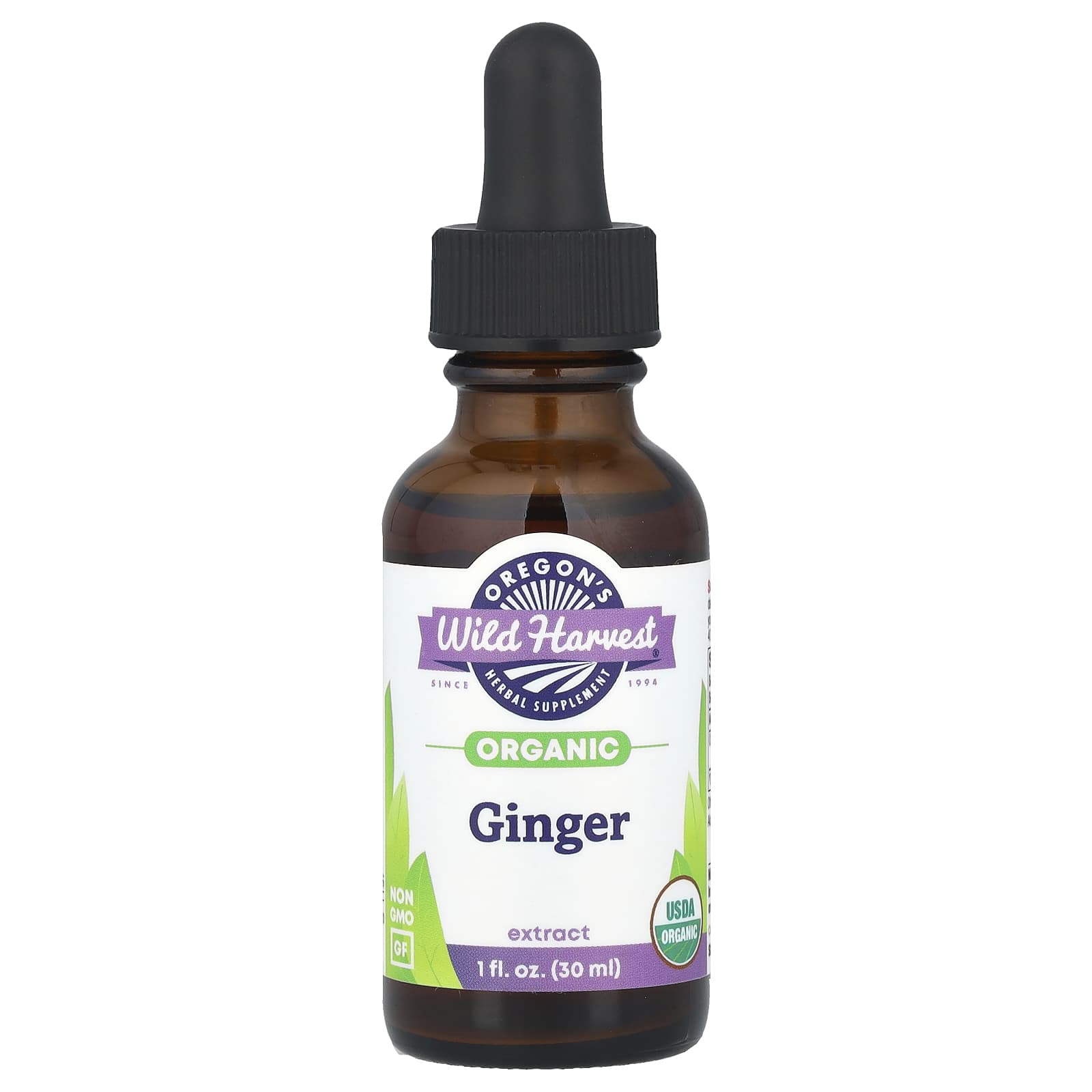 

Oregon S Wild Harvest, Organic Ginger Extract, 30 Ml (1 Fl Oz) (500 Mg Per Serving)