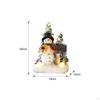 Christmas Illuminated Miniature Musical Ornament Resin Figurine Xmas Displays for Wedding, Home or