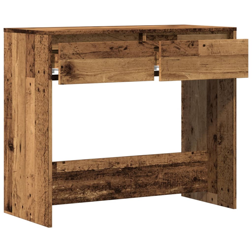 Console Table Reclaimed Wood Look 89x41x76.5 cm Engineered Wood