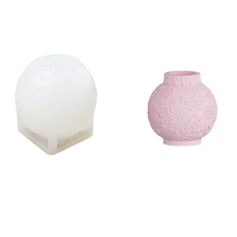 Lantern Resins Molds with Rounded Globe Molds and Integrated Silicone Construction for Decorative Casting Projects