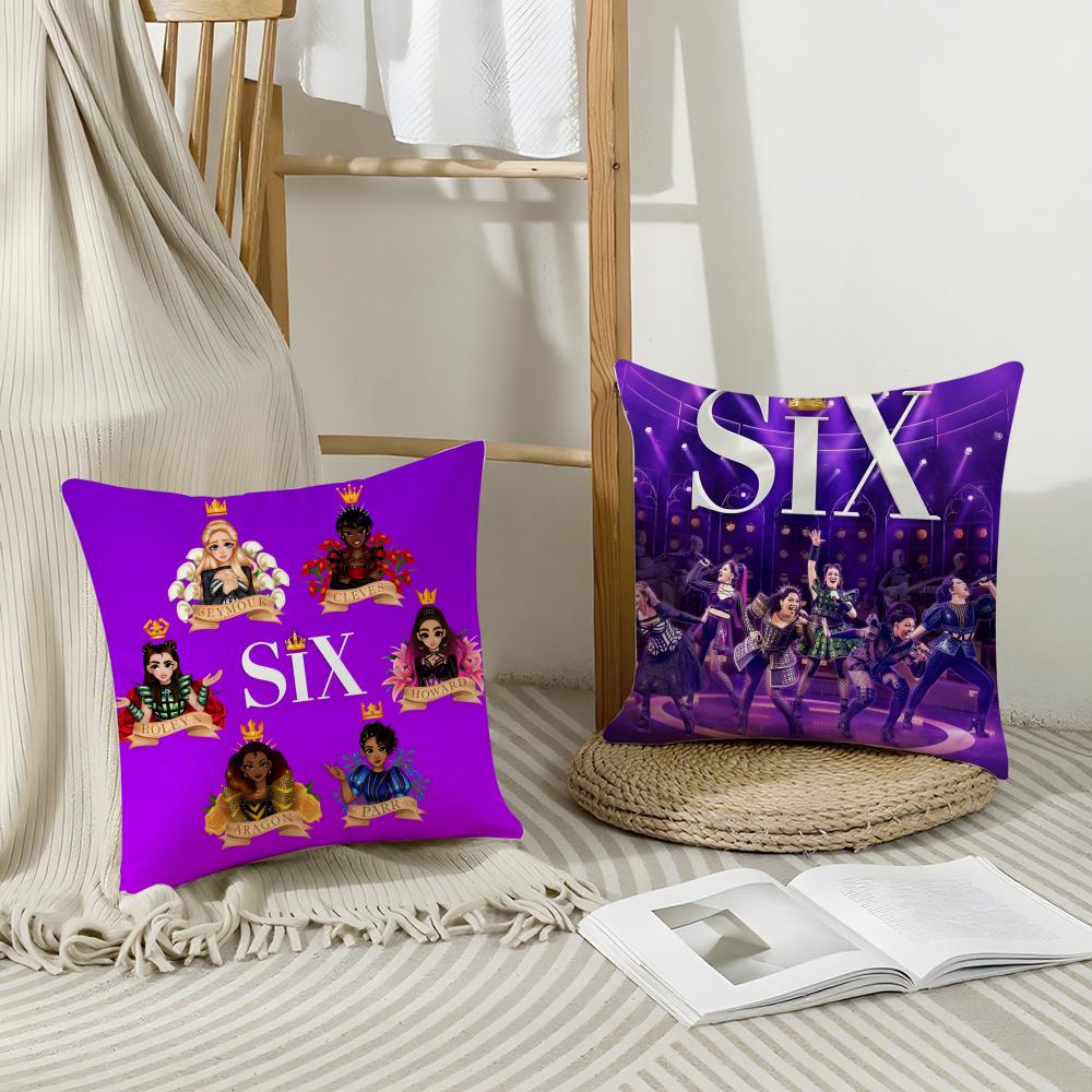 Musical S-Six: The Musical Cushion Cover Breathable Linen Pillowcase Summer Odorless Eco-Friendly Invisible Zipper Washable