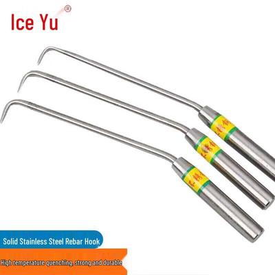 Bingyu BYJZ-1028 Roestvrij Staal Betonijzer Binddraad Haak Set (3 stuks)