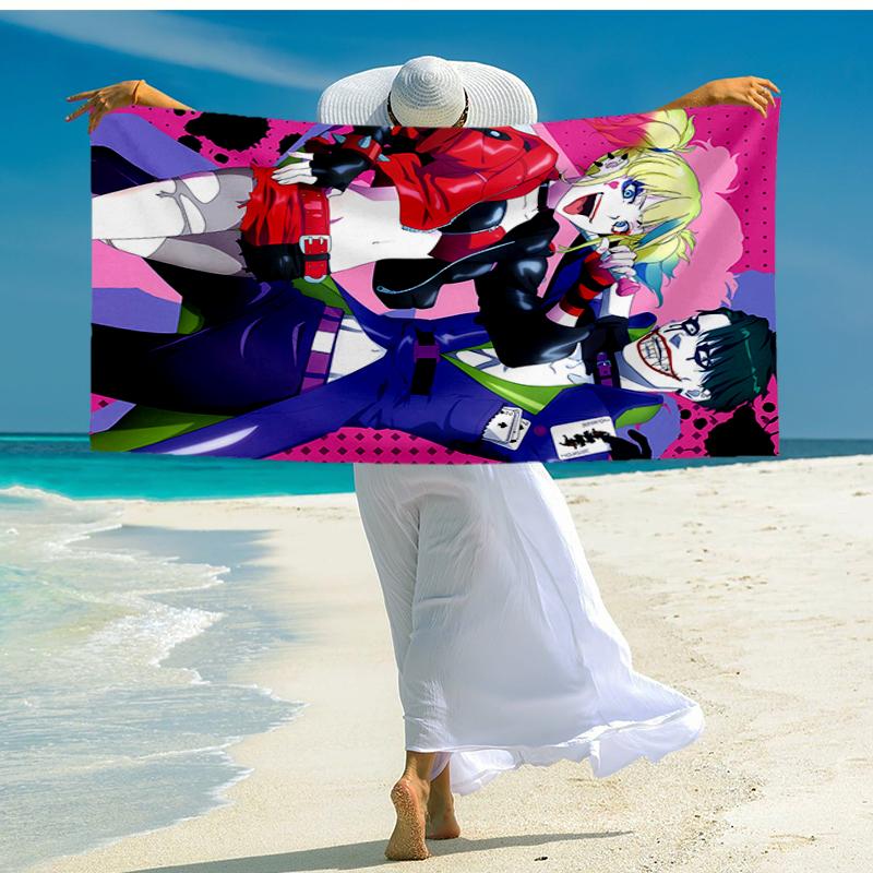 Ultra-Soft Beach Towel with Joker Theme,Ideal for Pool - Camping, Diving - Perfect Travel Essential, Vibrant Beach Towel.