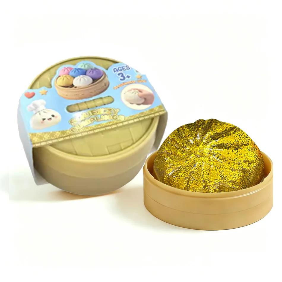 Glitter Knoedel Knijpspeeltje Langzaam Rijzend Squishy Anti Stress Fidget Speeltje Schattig Broodje Decompressie Speeltje Voor Kinderen Volwassenen