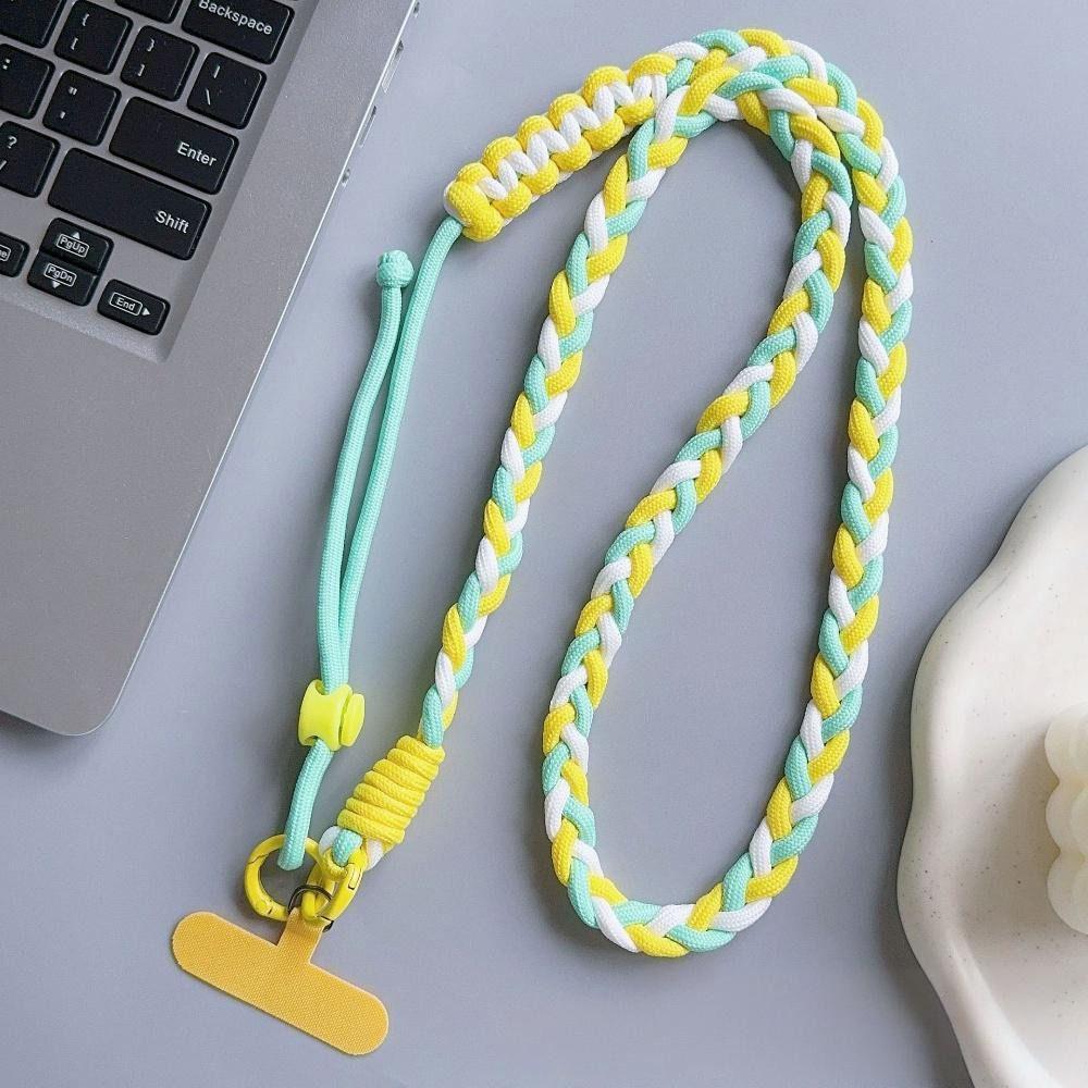 Long Woven Phone Strap Adjustable Phone Necklace  for Women & Men