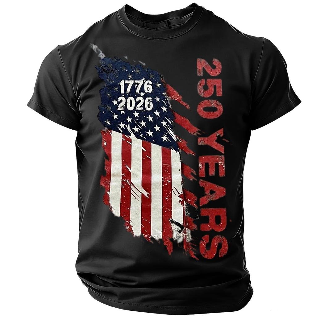 Men's Casual Round Neck Lightweight Breathable Short-Sleeve Top