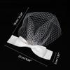 Pillbox Veil Fascinator Hat Tea Party Headwear Veil for Women Lady Black/White