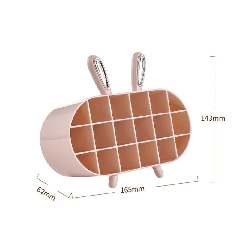 

Подставка для губной помады, коробка для хранения, многосекционная полка для демонстрации, креативный прозрачный бытовой органайзер для косметики, многоразовый инструмент для хранения Ya685 #2&6.2*16.5*14.3cm