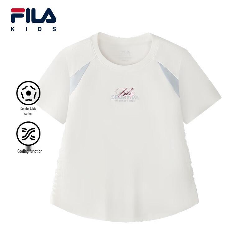 Fila Kids' Breathable Cotton Short-Sleeve T-Shirt