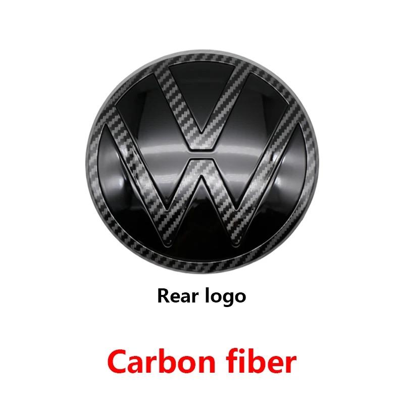 1Pc 139mm 110mm VW Logo ABS Emblem Car Hood Front Grill Rear Trunk Badge Accessory For VW Polo 2019 2020 2021 2022 2023 2024NO7