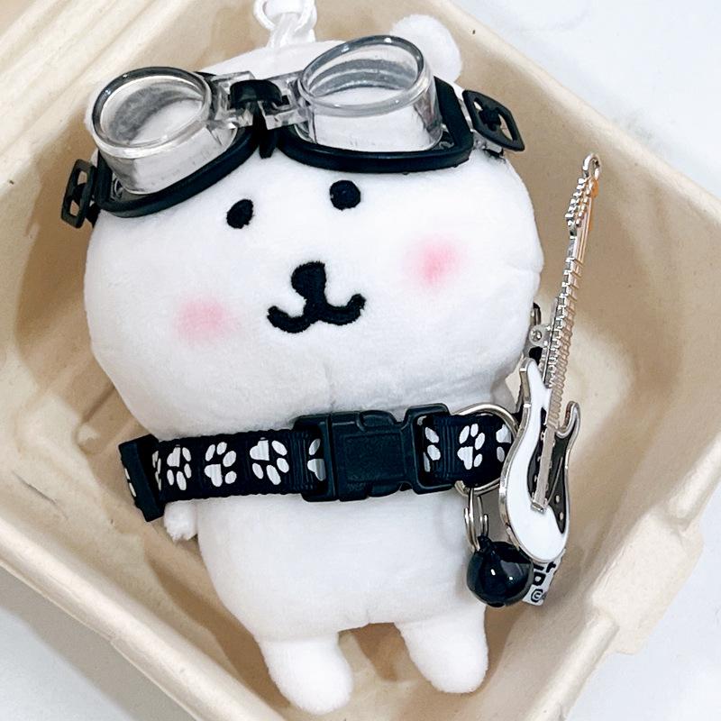 

13см Самоироничная плюшевая игрушка-медведь в солнцезащитных очках, очках, крутом чокере и комплекте детской одежды Bear Doll Clothes (Doll Not Included)