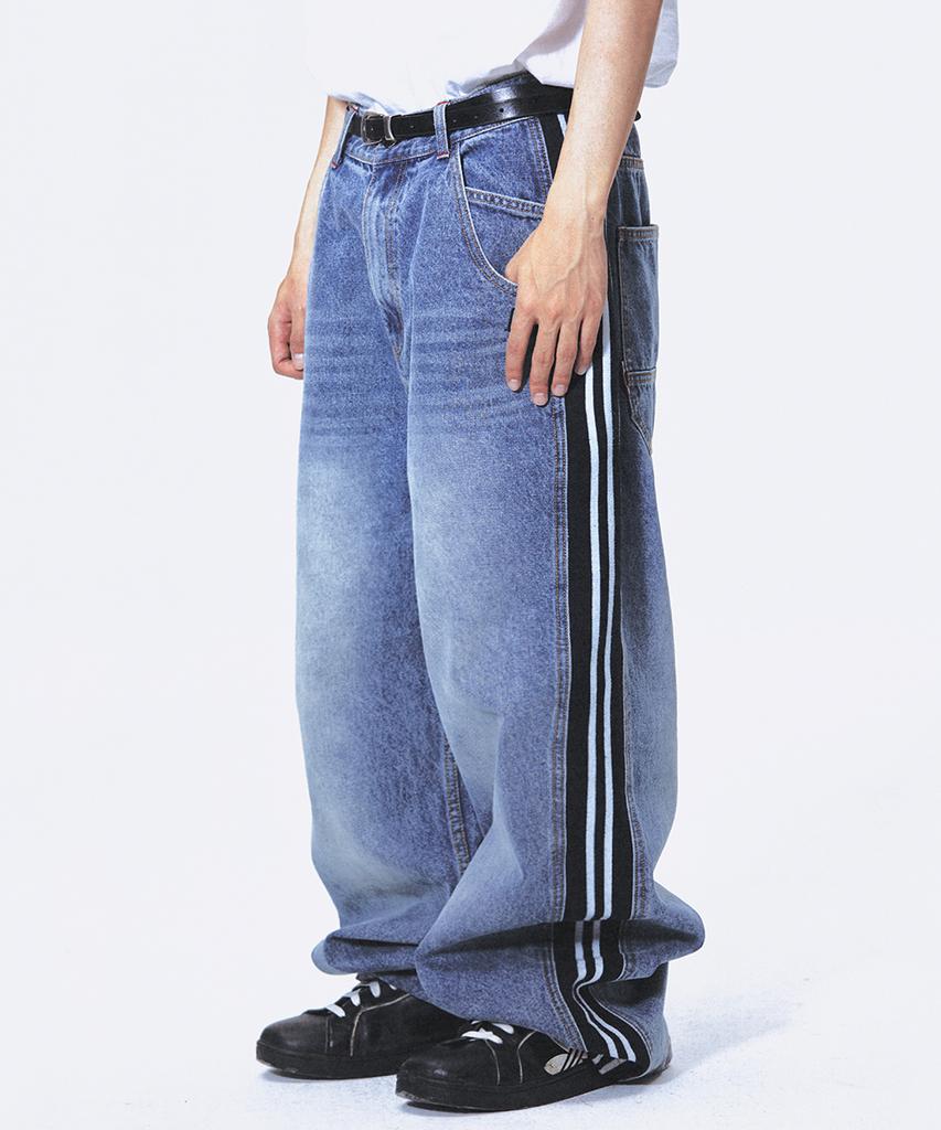 SPORT CHAMBER Sc Track Denim Pants (Blue)