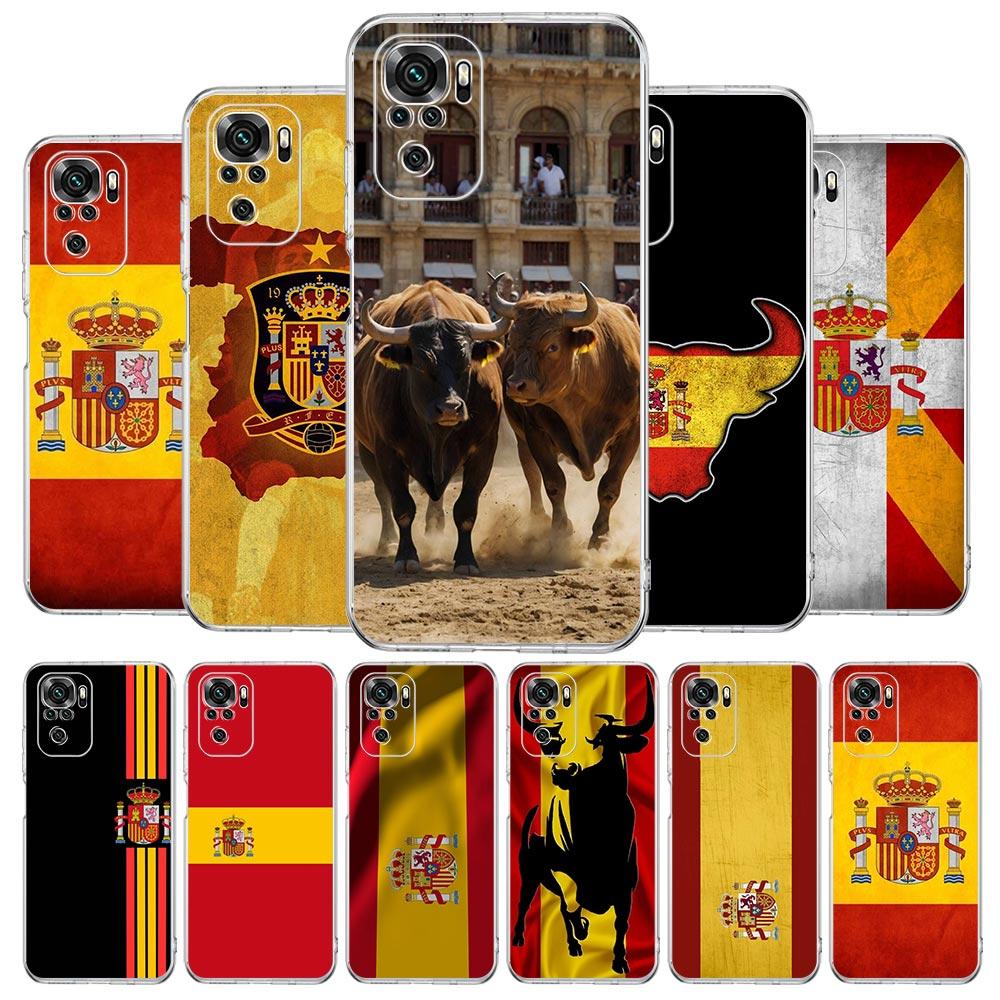 Spain Bull Flag Soft TPU Phone Case For Xiaomi Redmi Note 15 14 13 12 4G 10 11 Pro Plus 5G 14C 13C 12C 10C 9A Cover