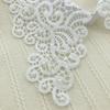 Fashion White Hollow Lace Fake Collar Blouse Decoration Lapel False Collar Beading Removable Detachable Collar Neckline Faux Col