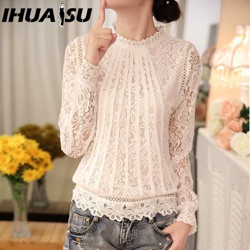 

IHUASU Женская Мода Повседневные Однотонные Блузки и Рубашки с Принтом с Длинным Рукавом XXXL белый