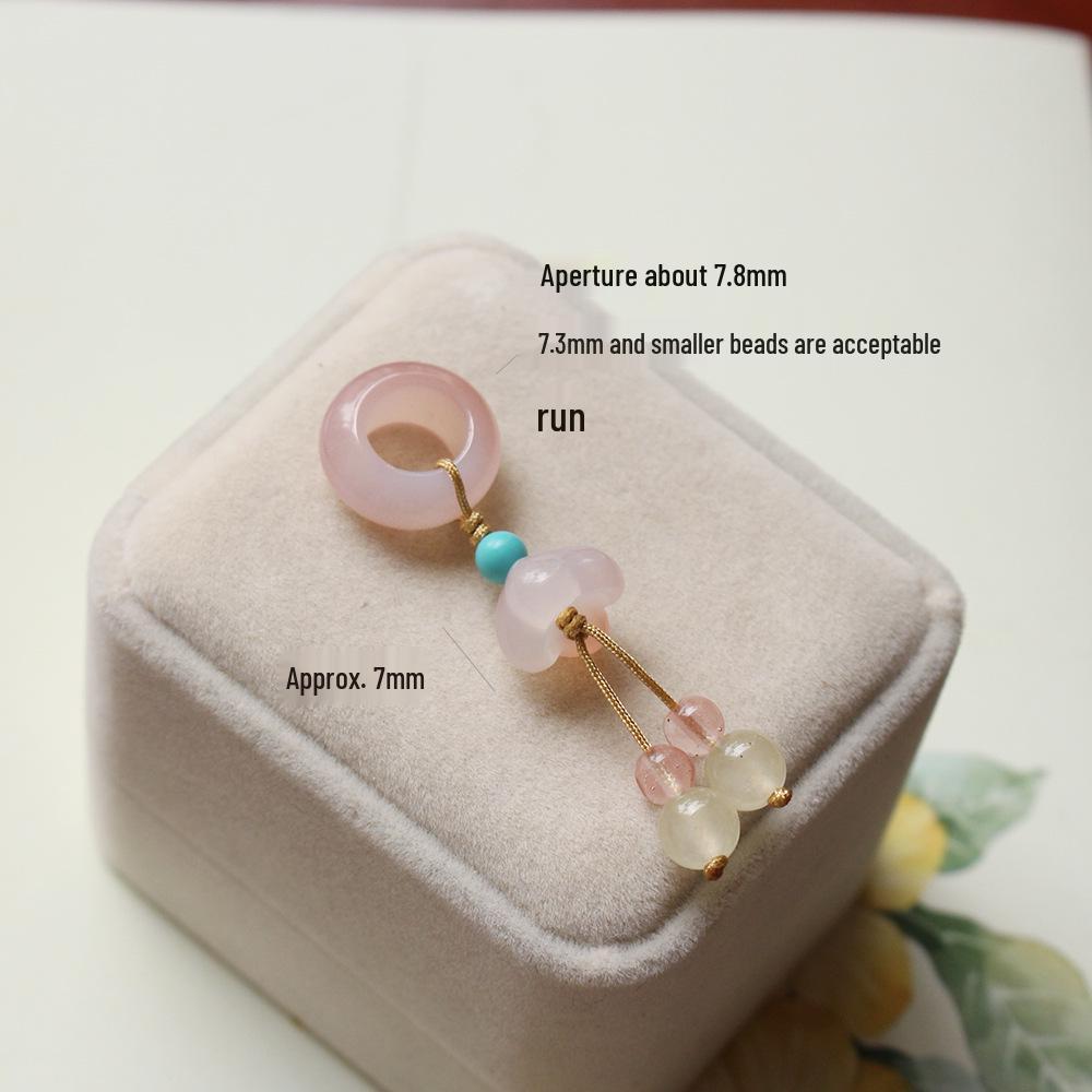 

Натуральный агат, комплект подвеска и браслет с плетеным ручным шнурком