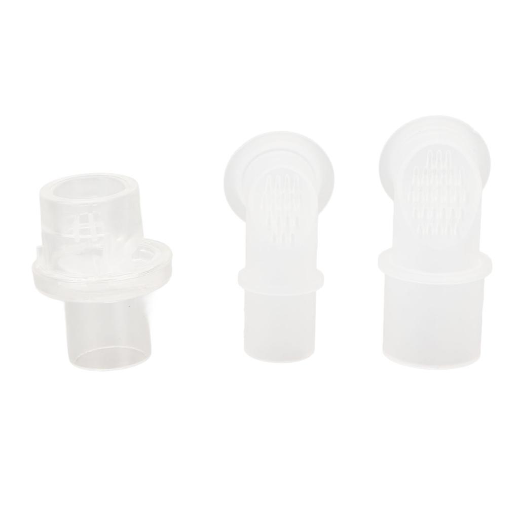 Elbow Straight Connector Set Replacement Accessory for Cardiopulmonary Resuscitation Facial Cover Device