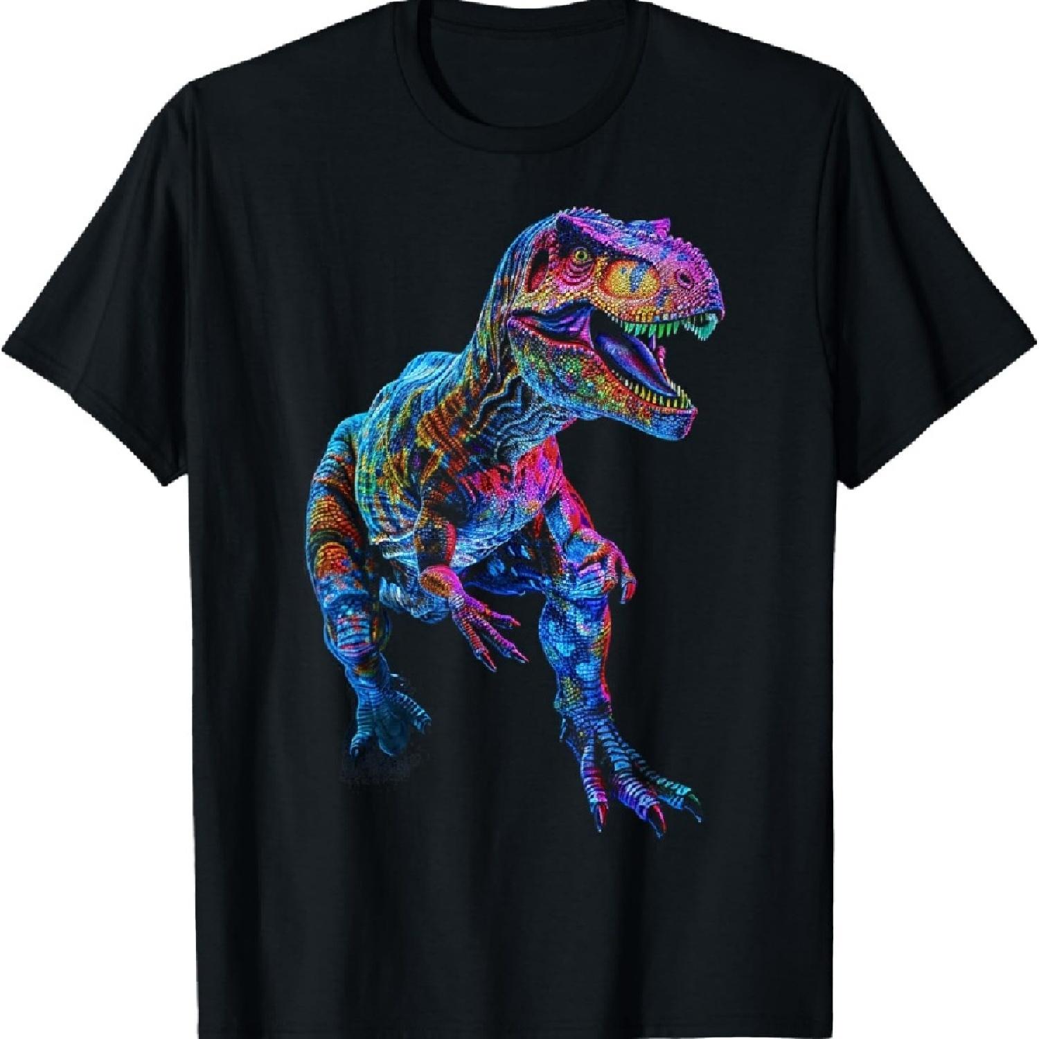

Allosaurus Dinosaur Motif Illustration Allosaurus T-Shirt_1 XXXXXL чёрный