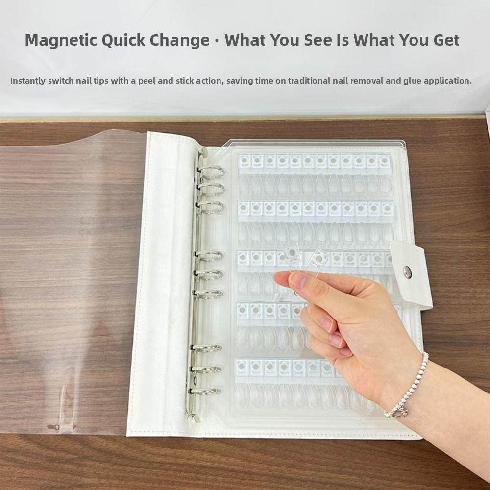 Magnetic Nail Sample Display Book No Pattern Nail Art Display Booklet  Nail Art