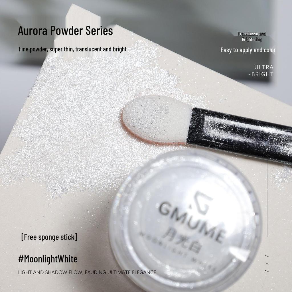 Iridescent Mermaid Aurora Pink Nail Art Magic Mirror Powder