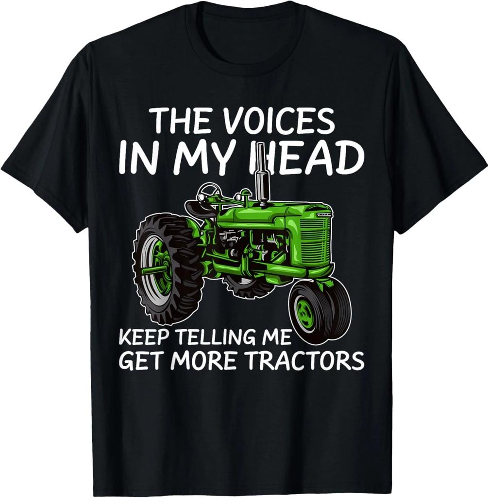 Funny Voices In My Head Keep Telling Me Get More Tractors Gift Unisex T-Shirt