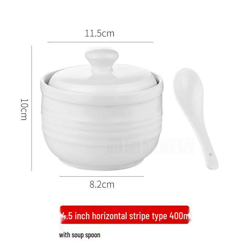 Wutuo Ceramic Bird s Nest Stewing Bowl