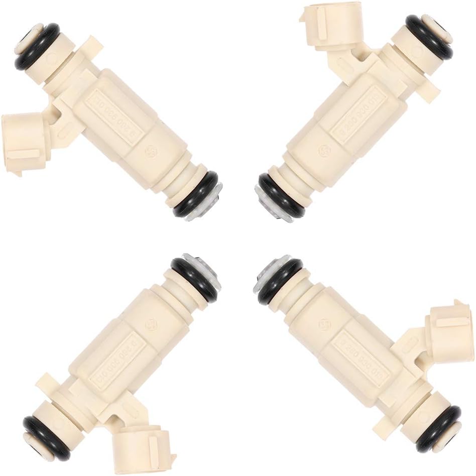 4Pcs ANGLEWIDE Fuel Injectors Compatible with Hyundai Elantra 2001-2008,Tucson 2005-2009, Tiburon 2003-2008 for Kia Sportage 2005-2009, Spectra