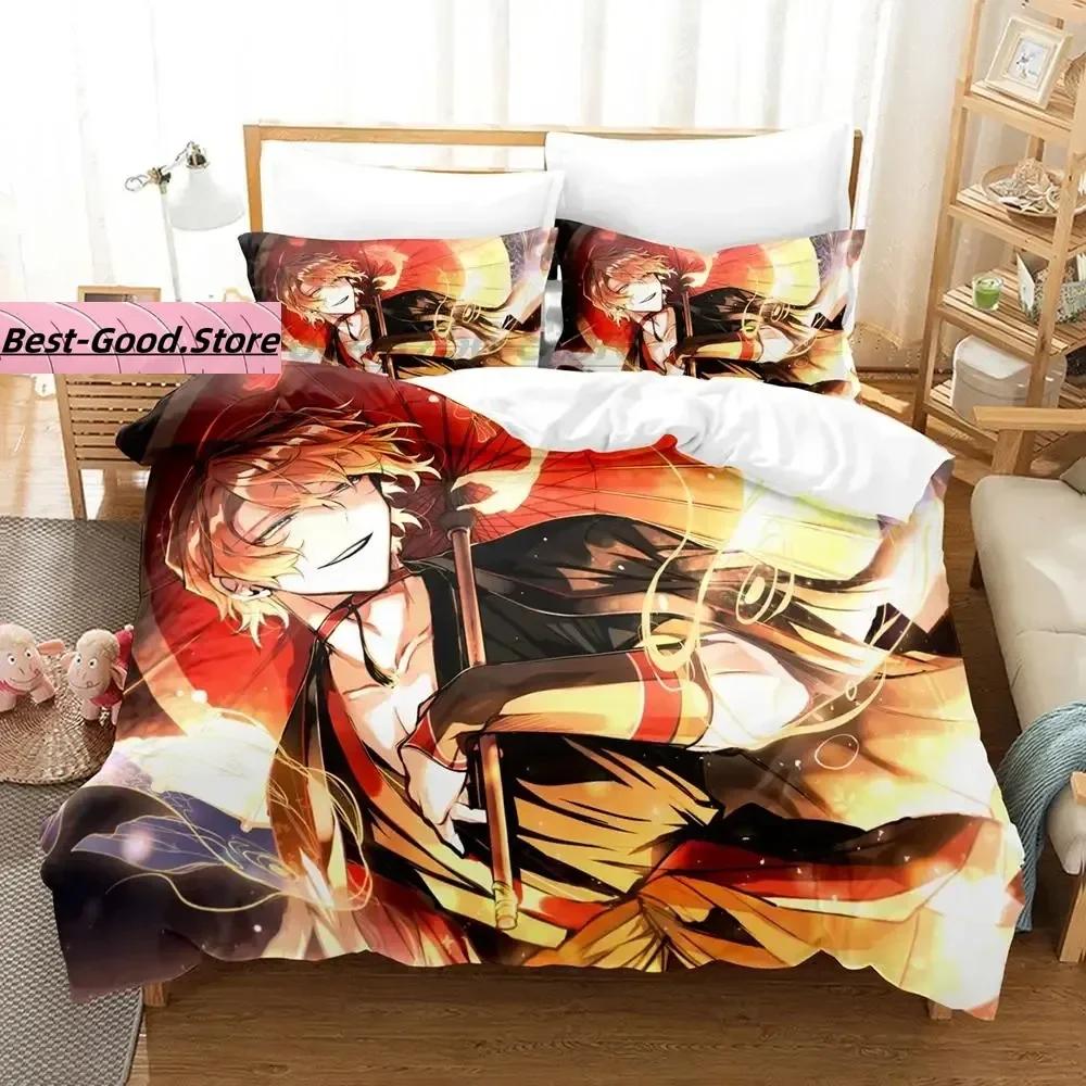 

Comforter Anime Bungo Stray Dogs Nakahara Chuuya Bedding Set Printed Bed Set With Bed Queen Super King Size Bedroom Comforter (quilt)-EU Single(135*200cm)3pcs