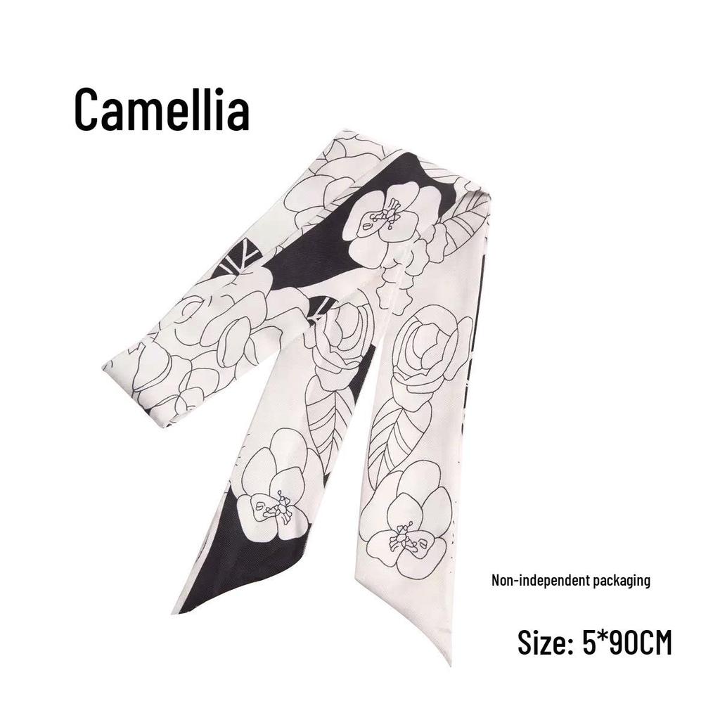 Silk Scarf Accessory: Long Ribbon for Bag, Headband, or Hair Tie