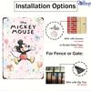 1pc Disney Vintage Mickey Mouse Metal Tin Sign - 20.32x30.48 Cm Retro Celebration Theme Wall Art with Balloons & Confetti, Durab