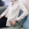 Men S Loose Long Sleeve Shirt Japanese Style Casual Trendy Shirt