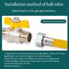 New Brass Faucet Diverter Valve 1/2" Hose Barb Anti-leak Gas Switch ball valve Adapter Shower Diverter Valve Faucet