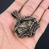 Turtella Fossil Pendant, 999 Copper Wire Wrapped Pendant Handmade Gemstone Jewelry, Gifts For Wife Brand New Pendant