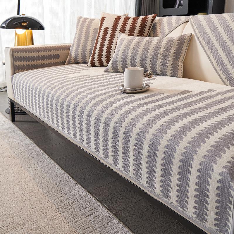 New Chenille Sofa Cushion Universal In All Seasons, High-End Seat Cushion Cover, Non-Slip Sofa Cover Cross-Border
