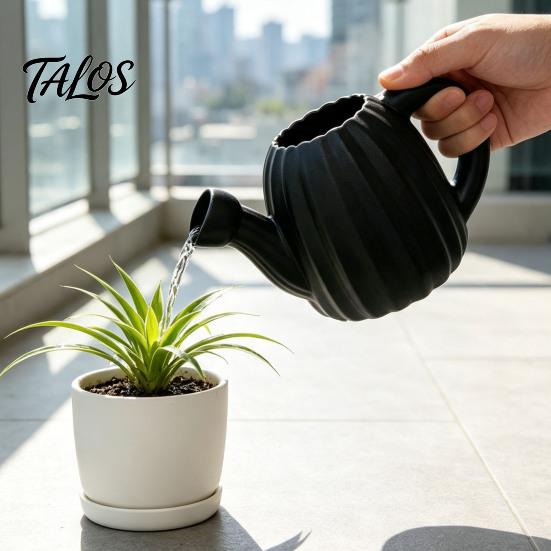 Ergonomic Handle Water Can Cute Cactus Watering Can, Shower Head Plastic Small Plant Waterer Pot, for Houseplants, Indoor Flowers Decorative