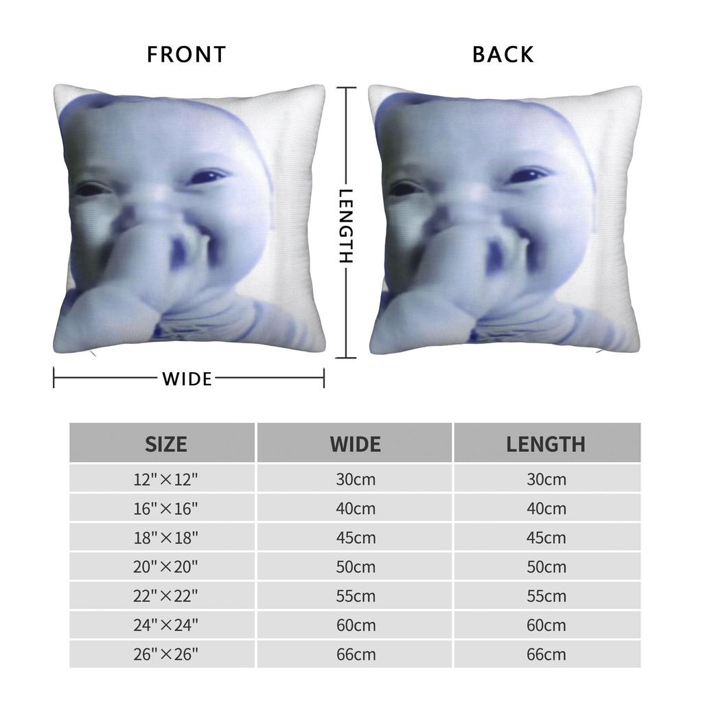 Ai Baby Meme Rolig Skrattande Baby Baby Brainrot Kuddfodral Modern Kuddfodral För Stol Soffa Heminredning Bekväm Kuddfodral