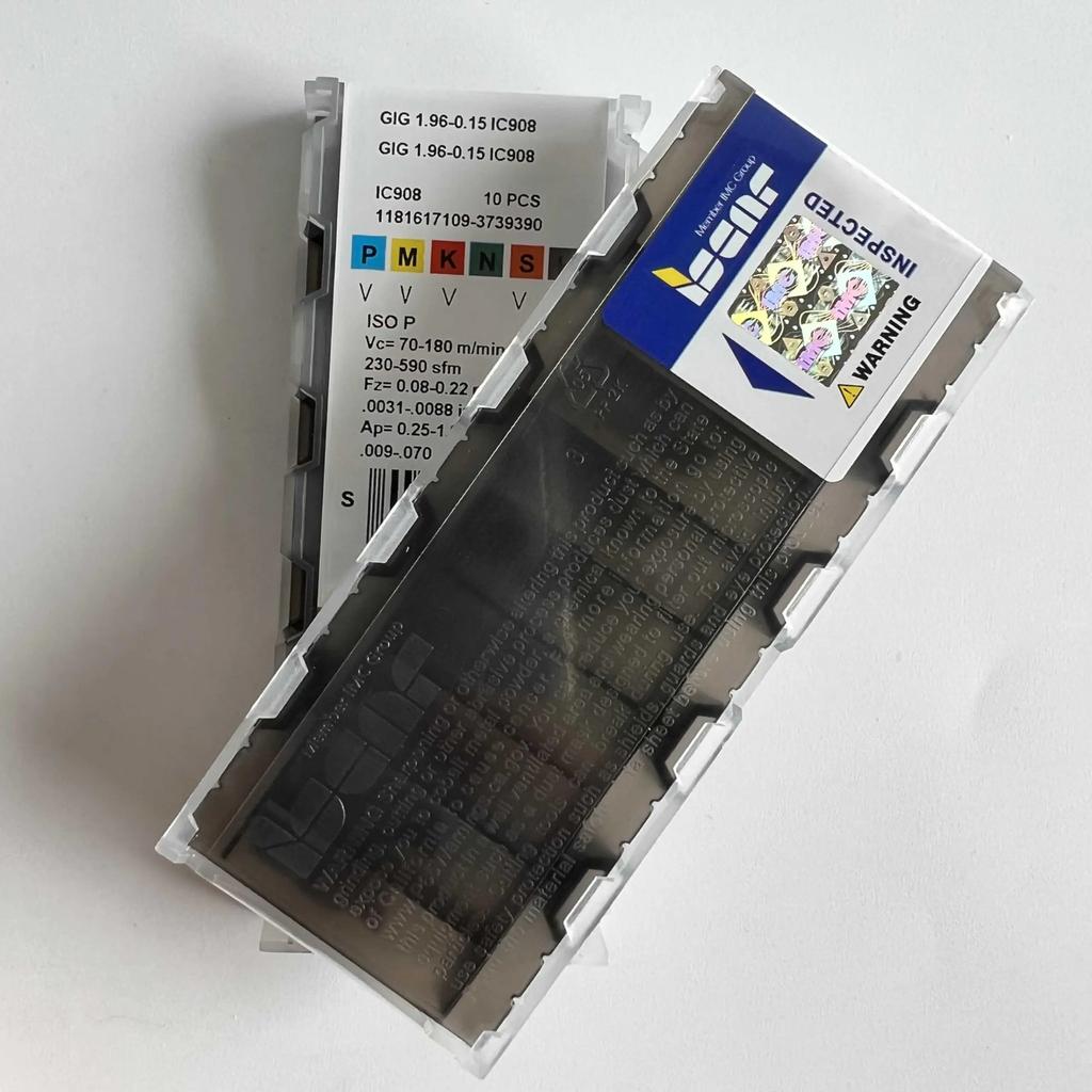 ISCAR / GIG1.96-0.15 IC908 /Industrial Indexable Carbide Inserts 10 Pcs