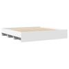 Bed Frame without Mattress White 180 x 200 cm Engineered Wood