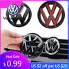 För VW Volkswagen Jetta MK5 Golf Icke-förstörande Bil Framkylare Emblem Klistermärken Bakre Bagagelucka Emblem Dekal För Volkswagen Go