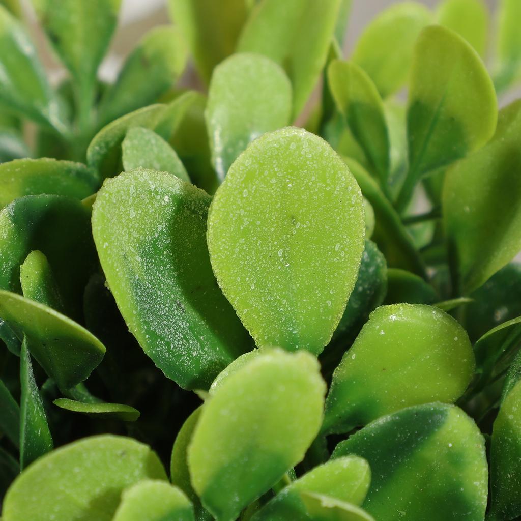 Green Artificial Plants Eucalyptus Grass Woven Small Potted Plants Grass Mound 11cm PE Material Home Decoration