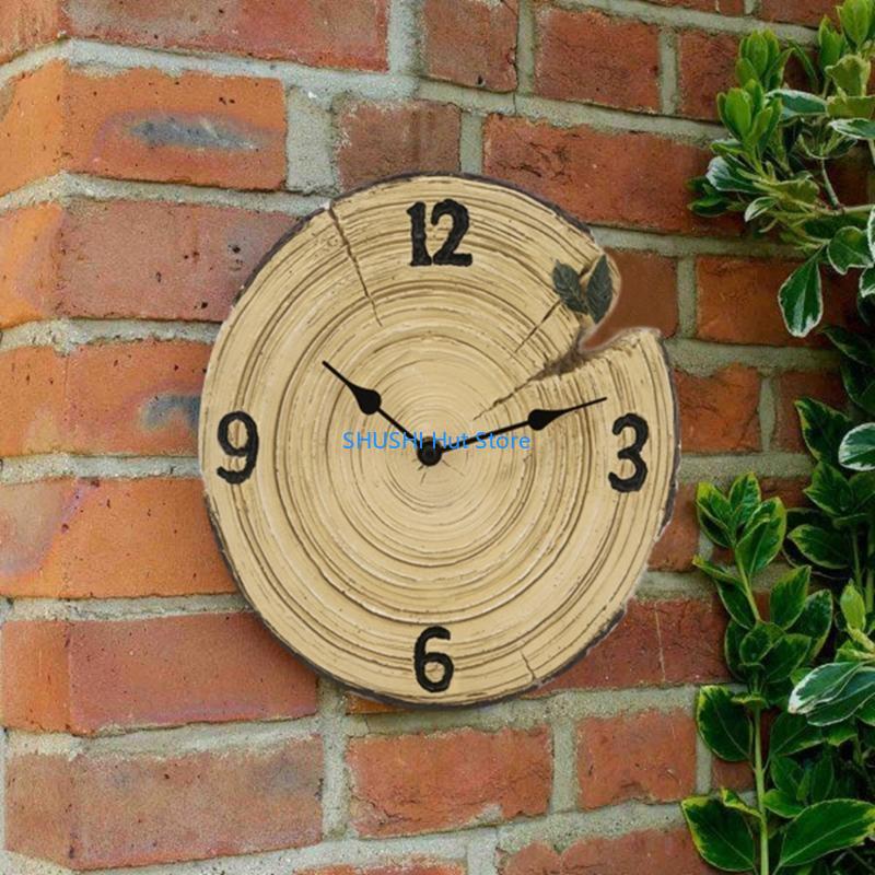 Precise Movement Waterproof Resin Wall Clock for Exterior Environment Clock D57B China Mainland