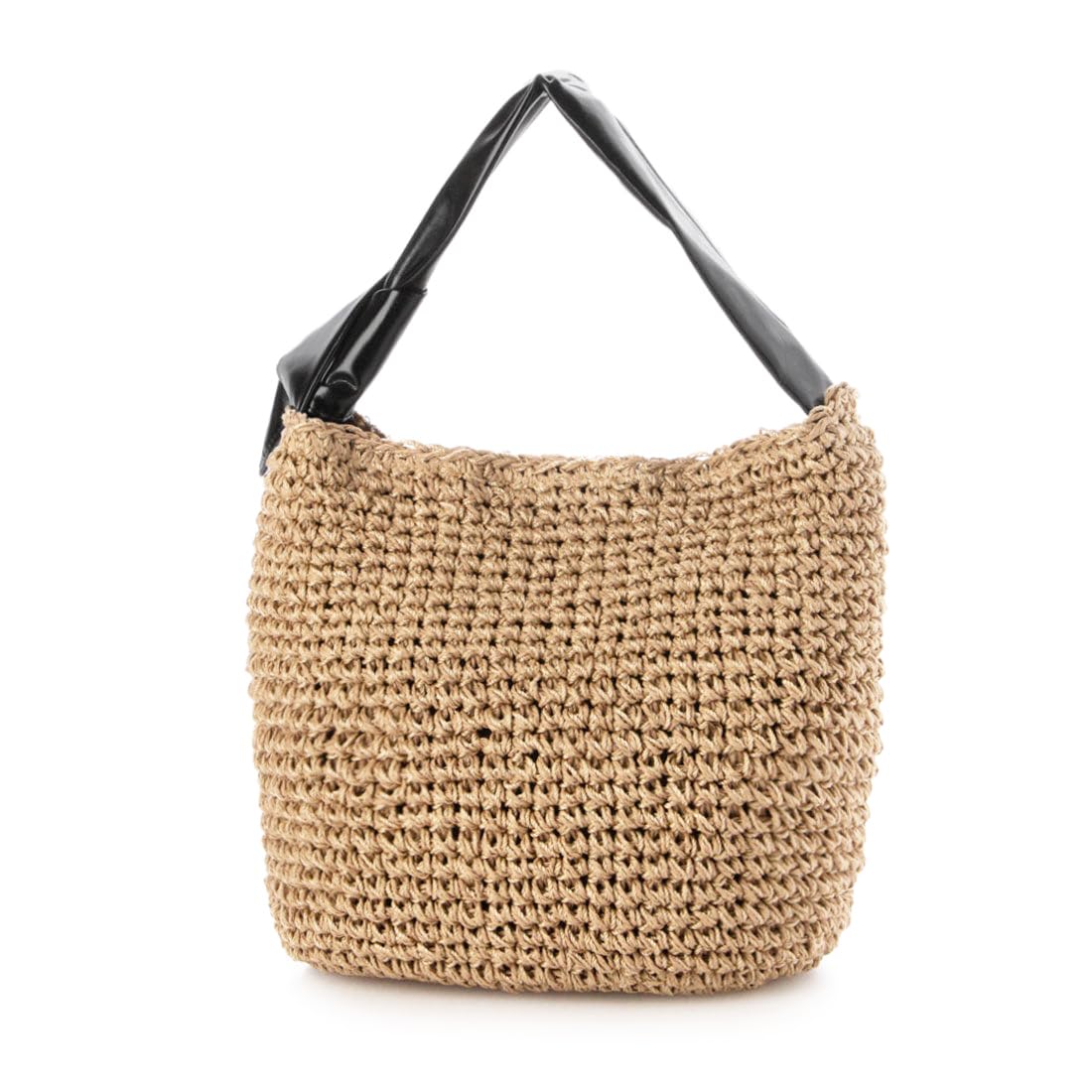 Крошечная сумка-тоут Kashkash с ручками-лентами, вязаная крючком, 10-00-02830, Женская, Черная