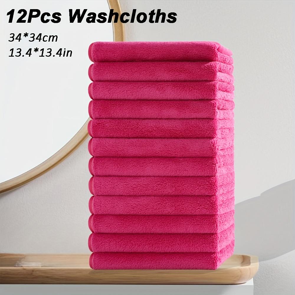high quality12pcs Microfiber Washcloths 13.4x13.4 Inch - High Absorbency, Soft & Durable Multi-Purpose Cleaning Cloths for Kitchen, Bathroom, Hands &