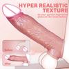 Soft Silicone Condom Enlargement Penis Sleeve Realistic Penis Extender Sex Toys for Men Sexual Tools Reusable Condom Cock Sleeve
