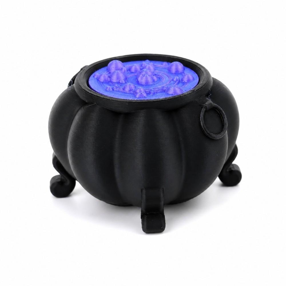 Novelty Halloween Ornaments Decoration 3D Printed Pumpkin Statue Funny Witch Pot Sculpture Fidget Clicker Halloween Party