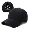 Summer Cap Baseball With Breathable Mesh Cross Design And Solid Color For Daily