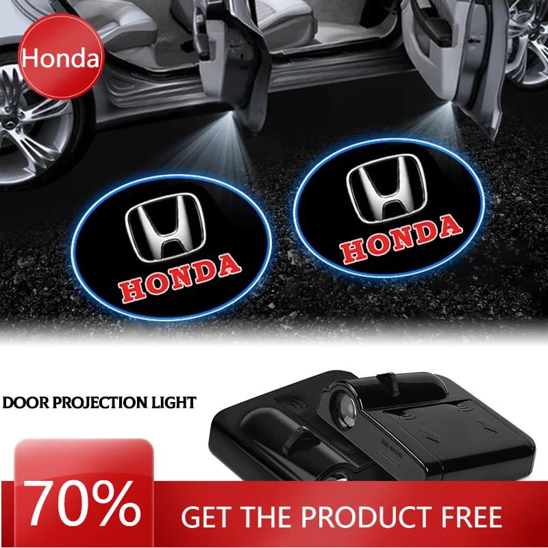 2025 Car New Honda Wireless HD Courtesy Lamp Car Door Projector LED Welcome Light Car Accessories For Mugen Insight Type S R VTE