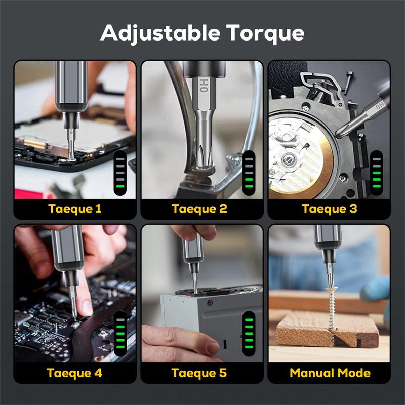 68 in 1 Electric Screwdriver Set 5 Torque Settings Precision Power Tool Magnetic Screw Driver Bits for iPhone Glasses Watch PC
